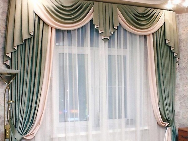 Завесе са свагами властитим рукама - фотографије и обрасци